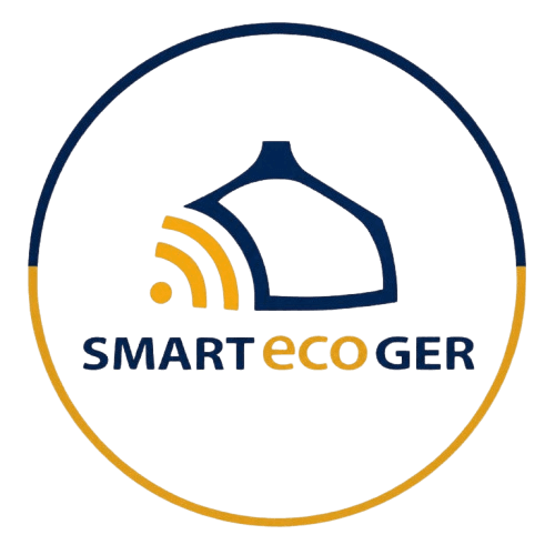 SMART ECO GER лого — тойрог доторх монгол гэрийн дүрс